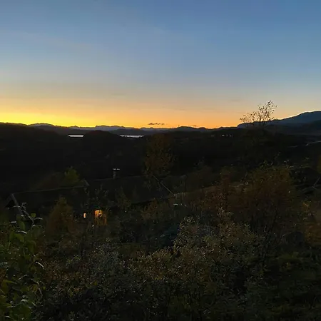 Mountain At Bergsjoen With Panoramic Views